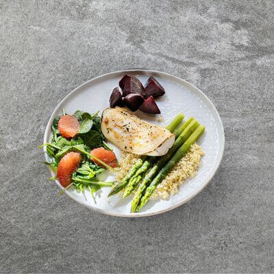 creamy asparagus risotto